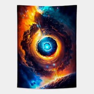 Black Hole Yellow Tapestry