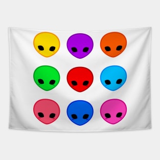 Cute Colorful Aliens Pack Tapestry