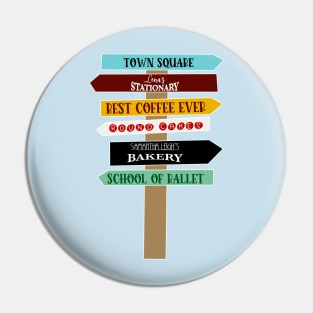 Town Directions Pin