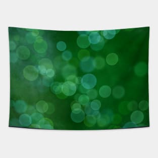 Flowing Deep Green Forest Lights Tapestry