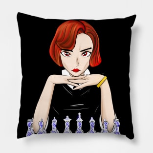 Beth the queen’s gambit in chessmaster Beth harmon in black Pillow