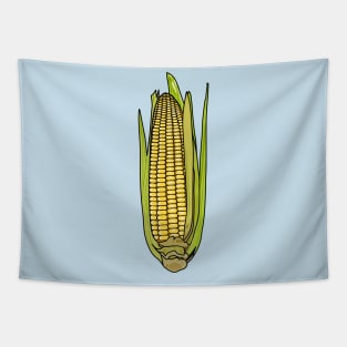 Corn cartoon illustration Tapestry