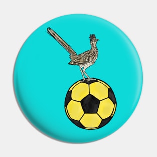 Roadrunner with Soccer Ball Pin