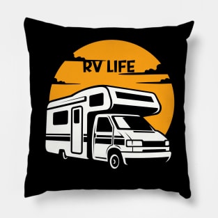 Explore in Style RV Shirt, Soft Vintage-Inspired Motorhome T-Shirt, Great Gift for Wanderlust Spirits, Unique Nomad Gift Pillow