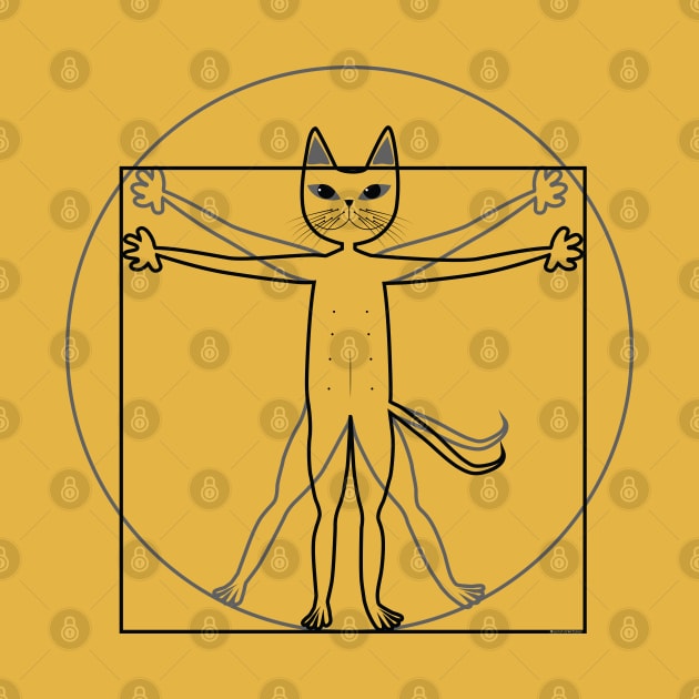 Vitruvian cat by uncutcreations