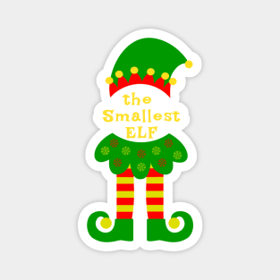 The Smallest Elf Family Matching Christmas 2020 Gift  Magnet