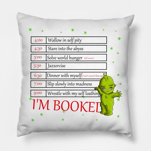 I'm Booked Star Pillow by ImSomethingElse