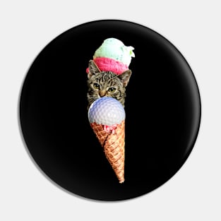 Kitty Golf Ice Cream Pin