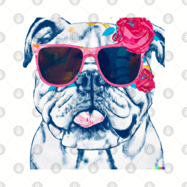 Coolest Bulldog by ThePawPrintShoppe