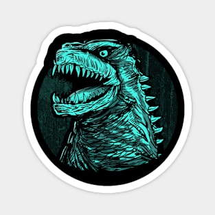 Neon Godzilla Magnet