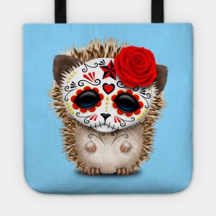 Day of the Dead Sugar Skull Baby Hedgehog Tote