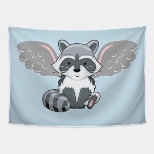 Raccoon Smiling Tapestry