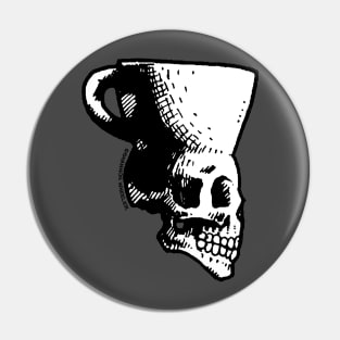 Coffee Skull Pin