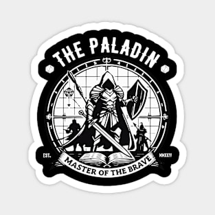 Paladin Master of Courage - role Playing Design Magnet