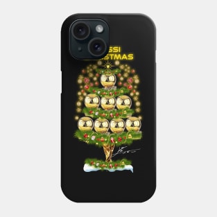 Funny Christmas Messi Christmas Tree 8 Ball D’or Phone Case