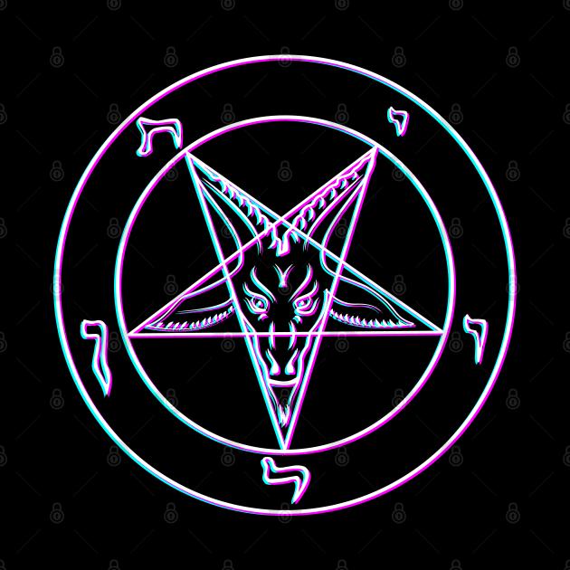 Vaporwave Pentagram by BlackRavenOath