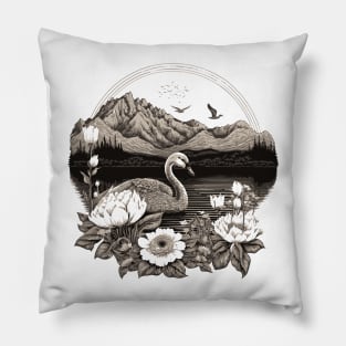 Beautiful Swan Pillow