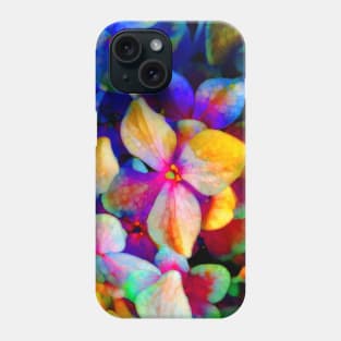 Watercolor hydrangea close up Phone Case