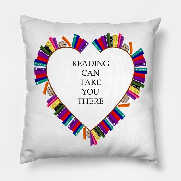 Reading Quote & Cute Graphic Design, Book Lover Back to School Book Lover's Day Pillow by tamdevo1