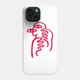 Think Red Phone Case