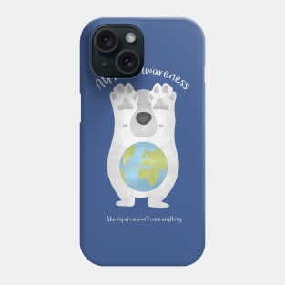 Autism Awareness Earth Bear Phone Case