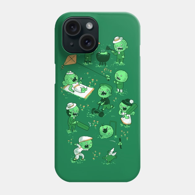 Lawn of the Dead Phone Case by Queenmob