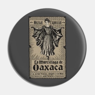 Vintage Oaxaca Mexico Bat Mezcal Pin