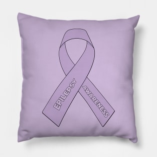 Epilepsy Awareness Ribbon Pillow