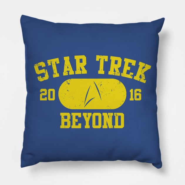 Star Trek Beyond Vintage Tee Pillow by finnyproductions