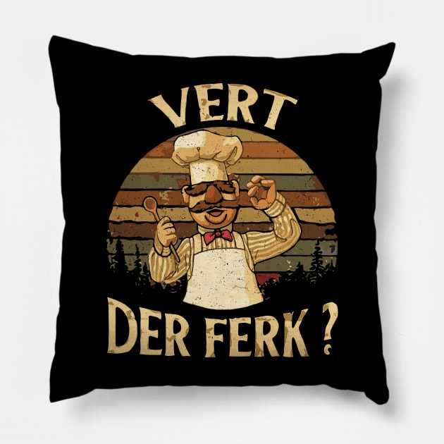 VINTAGE - Swedish Chef Pillow by delpionedan