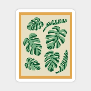 Monstera Variegata Boho Chic Magnet