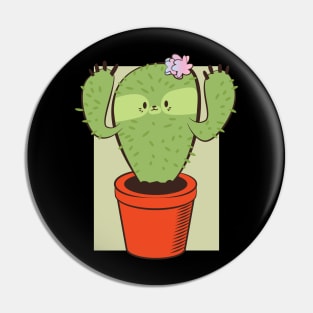 Cactus Sloth Tshirt Gift Pin