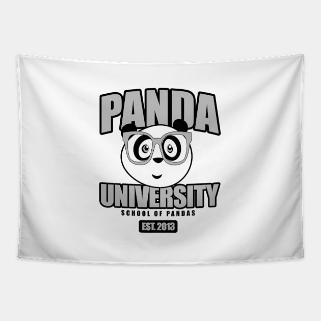 Panda University Tapestry by adamzworld