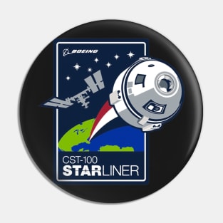 Nasa Boeing CST-100 Starliner Logo Pin