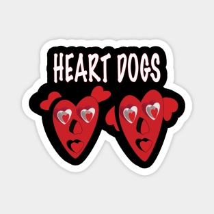 Heart Dogs Magnet