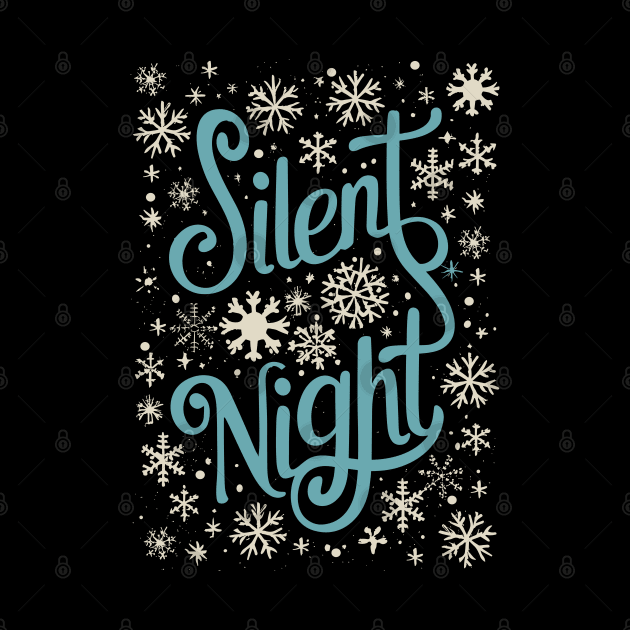 Silent Night - Cute Christmas Snowflakes by TwistedCharm