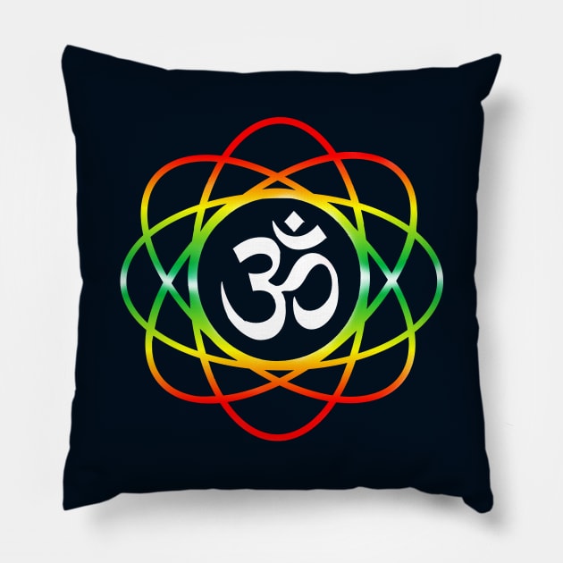 Om Symbol Aum sign Spiritual Yoga Meditation Mantra Pillow by PlanetMonkey