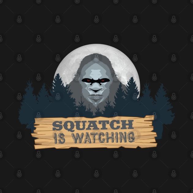 Visit Camp Sasquatch - Camping Moon Bigfoot TDesign SC2 by Vector Deluxe