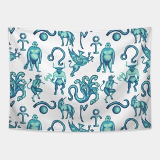 Mythical Creatures Sticker Pack and All Over Print Tapestry