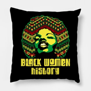 Black women history month pride black power culture Pillow