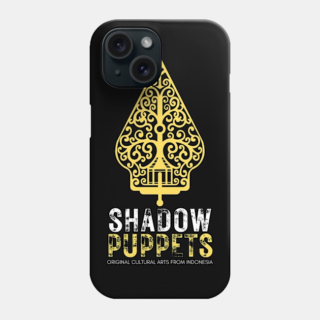 Black Simple Shadow Puppets Phone Case by ACH PAINT