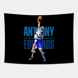 Anthony Edwards Dunk on John Collins WPAP Tapestry