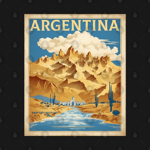 Argentina Vintage Tourism Poster by TravelersGems