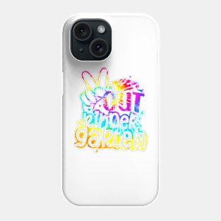 Peace Out Kindergarten Tie Dye Graduation Last Day Of School T-Shirt Phone Case