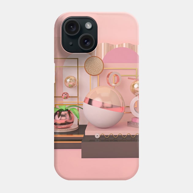 Pink_Art Phone Case by eve__3d