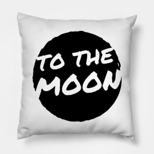 To The Moon Artwork 1 (Light) Pillow