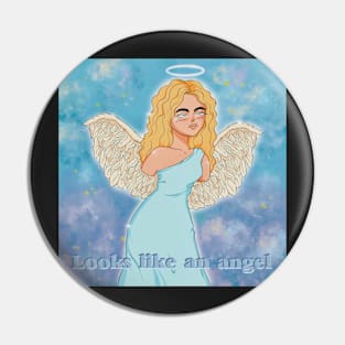 "looks like an angel" statue illustration portrait aesthetic Pin