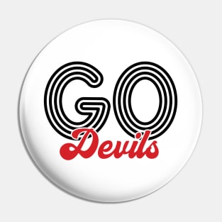 Go Devils - footbal Pin