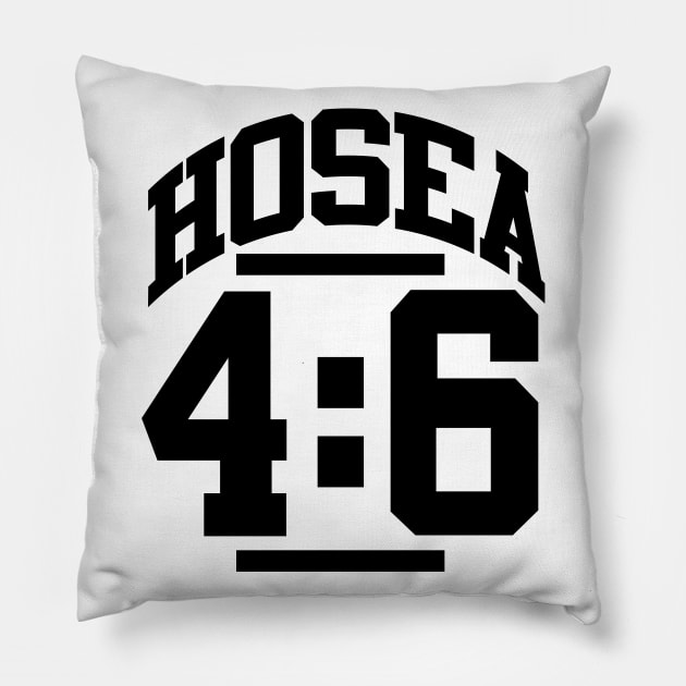 Hosea 4:6 Knowledge Christian Gift Pillow by Merchweaver