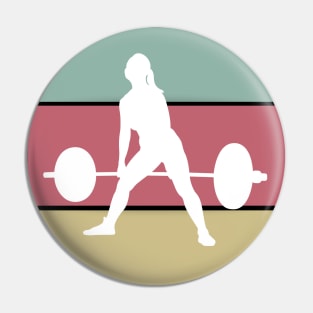 Powerlifting Girl Deadlift Pin